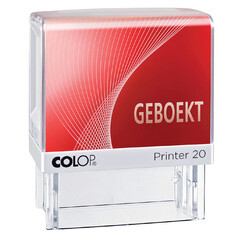 Cachet à Formules Colop printer 20 rouge ‘Geboekt’