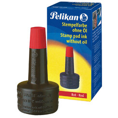 Encre pour cachet Pelikan flacon 28ml rouge