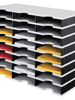 Styro Module de classement Styrodoc A4 24 casiers noir/gris