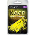 Integral Clé USB 2.0 Integral 32Go néon jaune