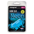 Integral Clé USB 3.0 Integral 128Go néon bleu