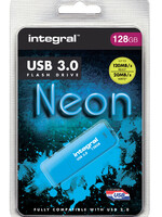 Integral Clé USB 3.0 Integral 128Go néon bleu
