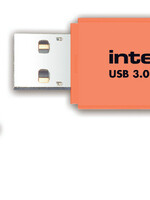 Integral Clé USB 3.0 Integral 64Go néon orange
