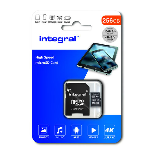 Integral Geheugenkaart Integral microSDXC 256GB