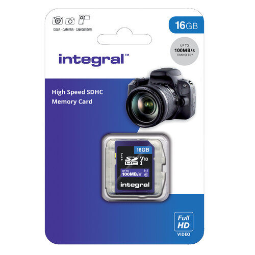 Integral Geheugenkaart Integral SDHC V10 16GB