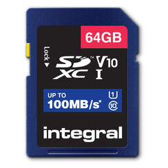 Carte mémoire Integral SDXC V10 64Go