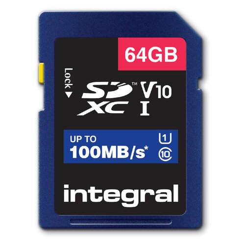 Integral Carte mémoire Integral SDXC V10 64Go