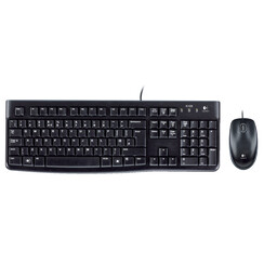 Clavier Logitech K120 Qwerty + souris noir