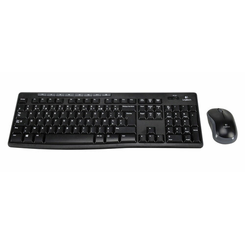 Logitech Toetsenbord Logitech MK270 Azerty +muis zwart