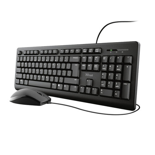 Trust Clavier Trust Primo + souris QWERTY noir