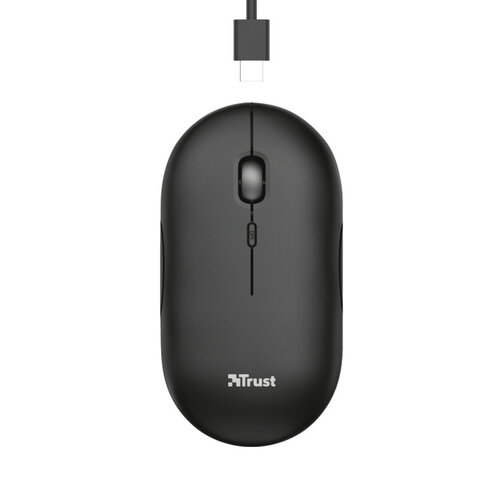 Trust Souris Trust Puck sans fil rechargeable noir