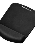 Fellowes Muismat met polssteun Fellowes Plush Touch zwart