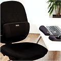 Fellowes Tapis souris avec repose-poignets Fellowes Plush Touch noir