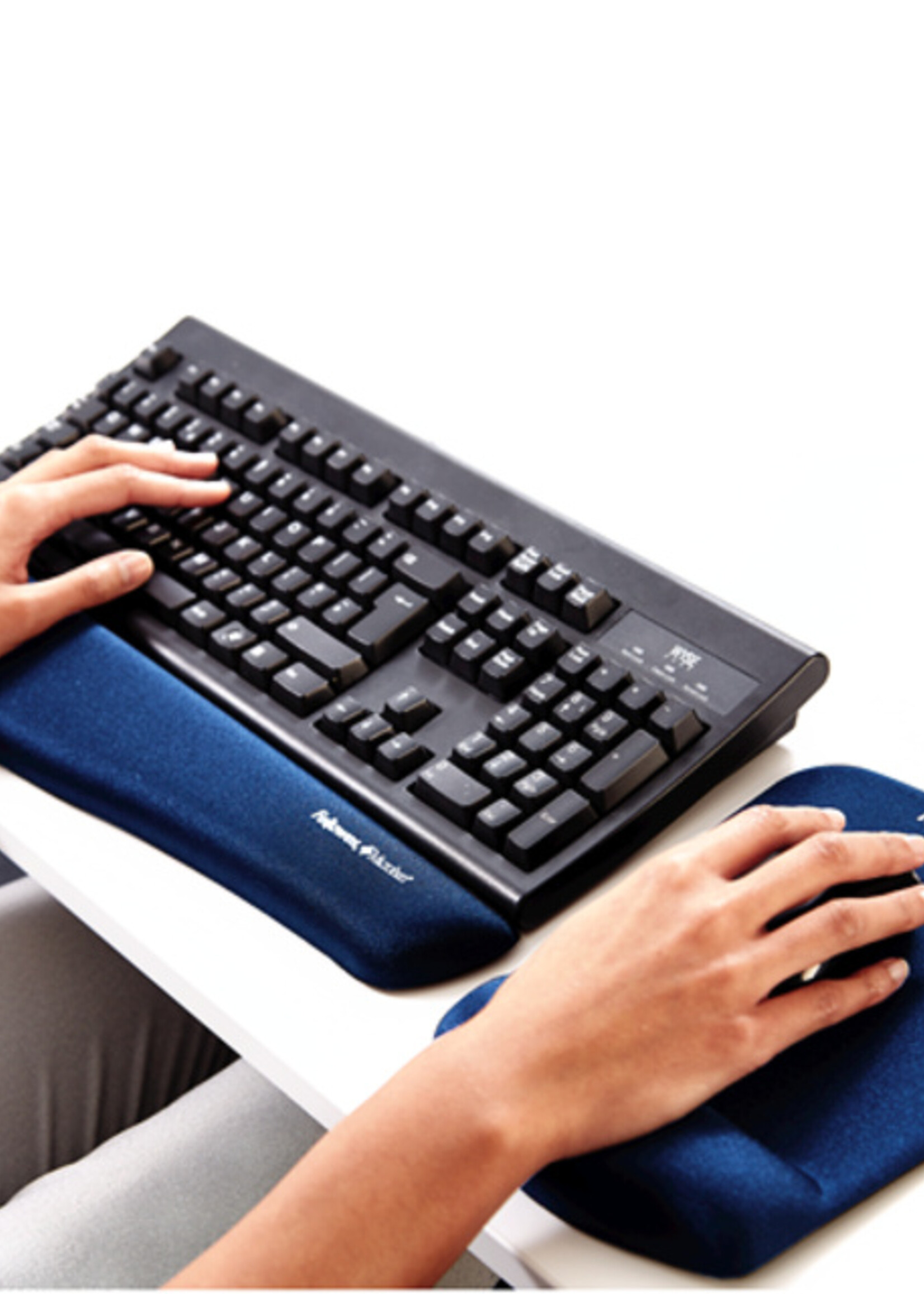 Fellowes Polssteun Fellowes Plush Touch blauw