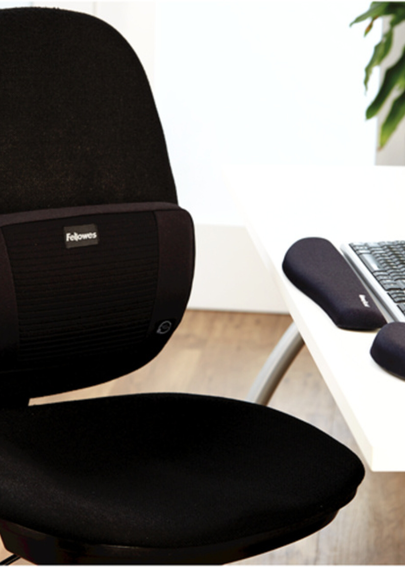 Fellowes Repose-poignets Fellowes Plush Touch noir