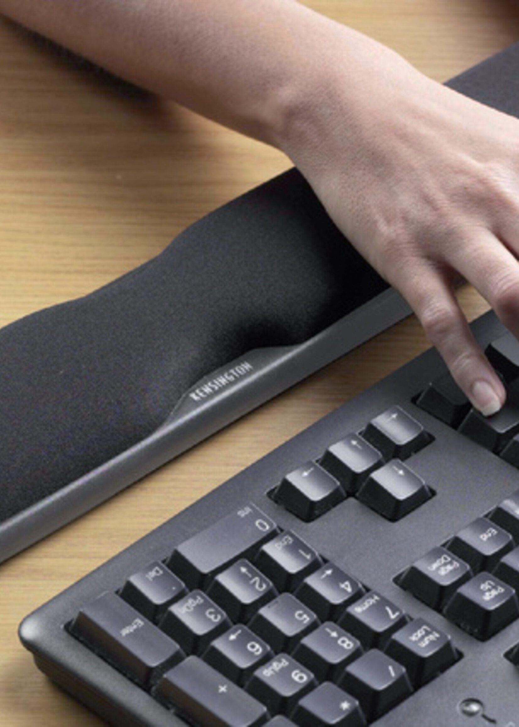 Kensington Polssteun toetsenbord Kensington verstelbaar zwart