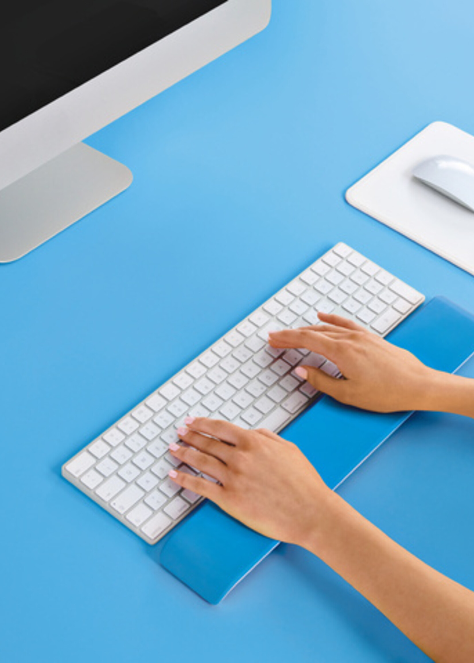 Leitz Polssteun Leitz WOW Ergo verstelbaar blauw