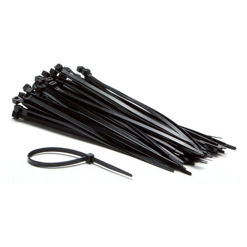Iezzy Inbindstrips IEZZY nylon 4.8x200mm D 49.5mm zwart