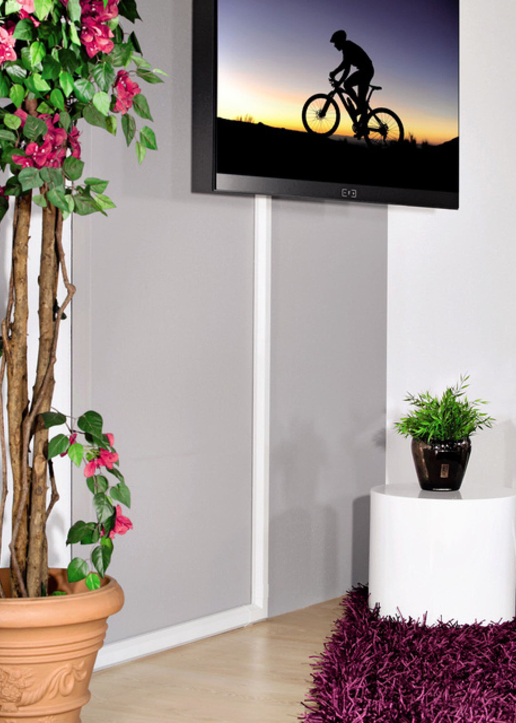 Hama Kabelkanaal Hama hoekig 110/3,3/1,7 cm aluminium wit