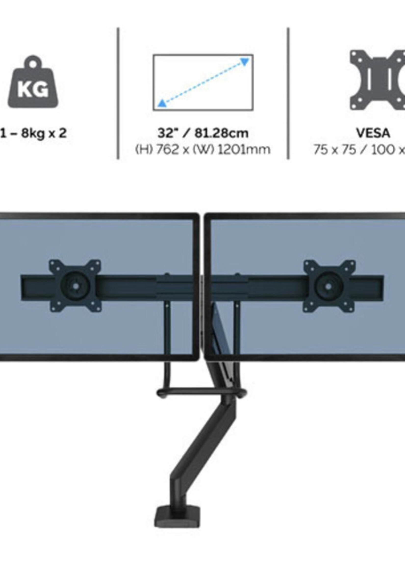 Fellowes Monitorarm Fellowes Eppa Crossbar wit