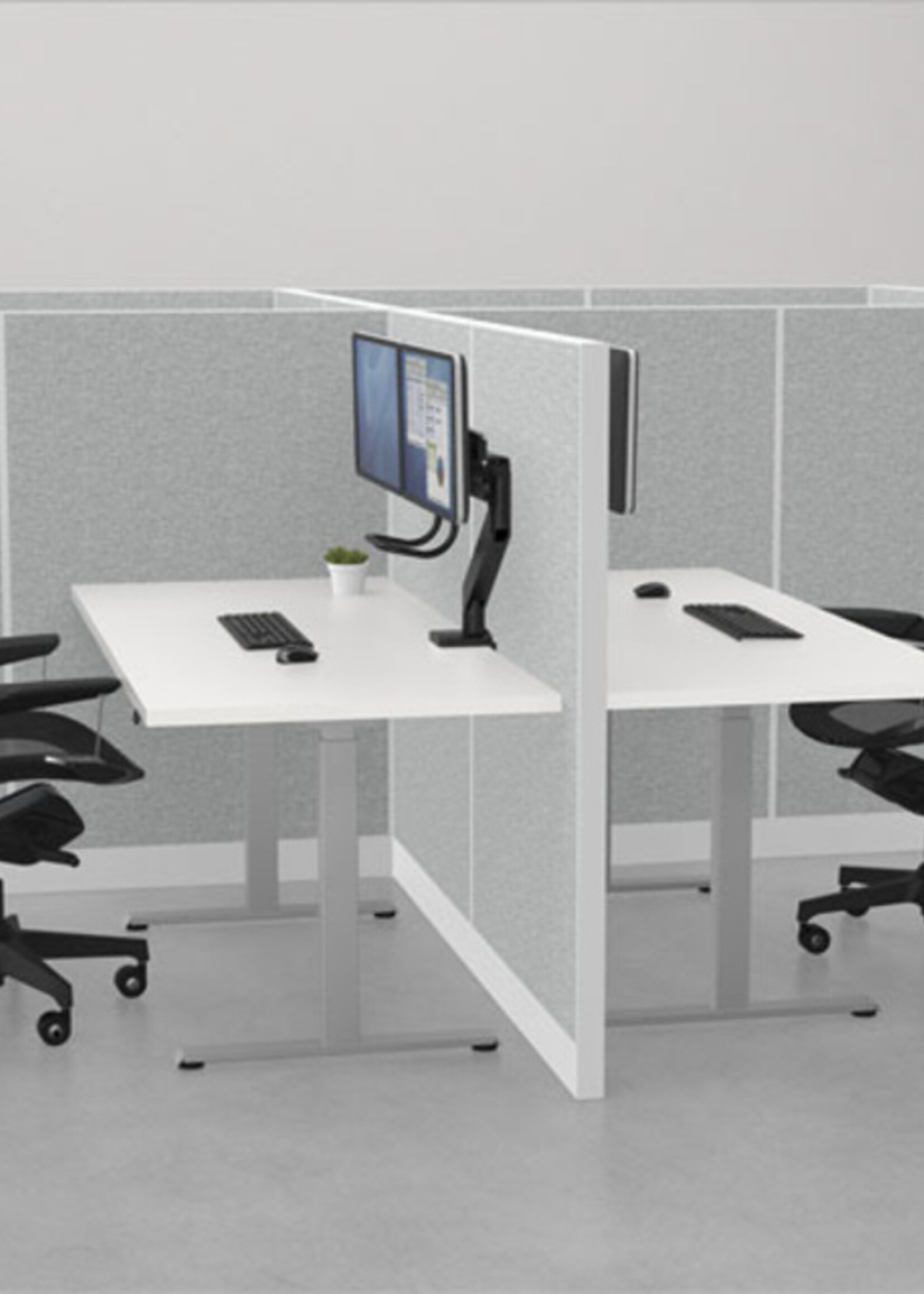 Fellowes Monitorarm Fellowes Eppa Crossbar zwart