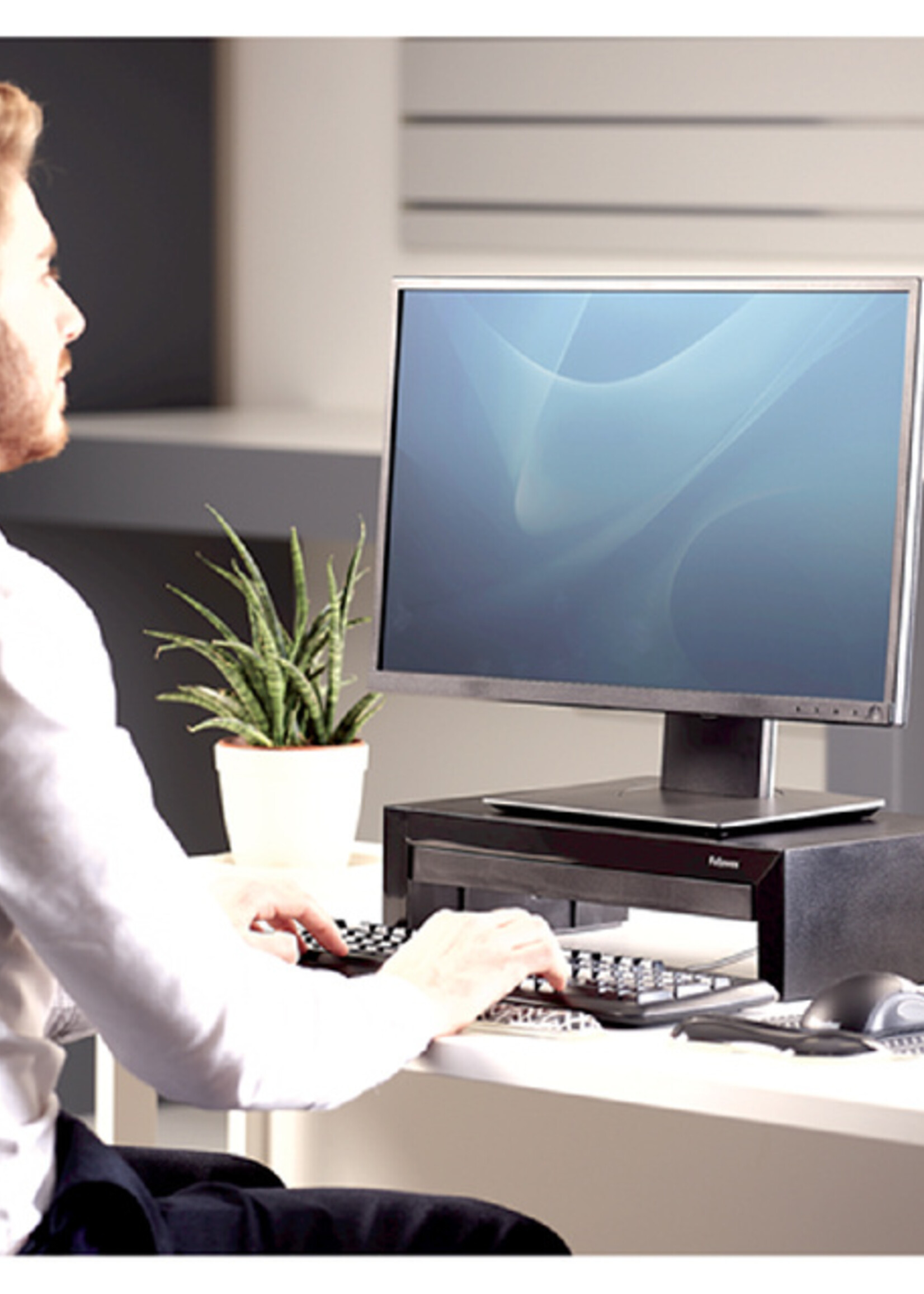 Fellowes Monitorstandaard Fellowes Designer Suites zwart