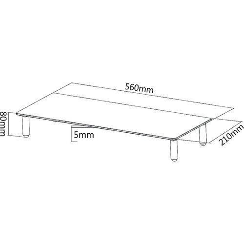 Neomounts by Newstar Monitorstandaard Neomounts Monitor10 transparant