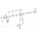 Neomounts by Newstar Monitorarm Neomounts  D550D3 10-27" zwart