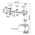 Neomounts by Newstar Monitorarm Neomounts D1330 10-30" zwart