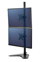 Fellowes Monitorarm Fellowes Seasa dubbel verticaal vrijstaand zwart