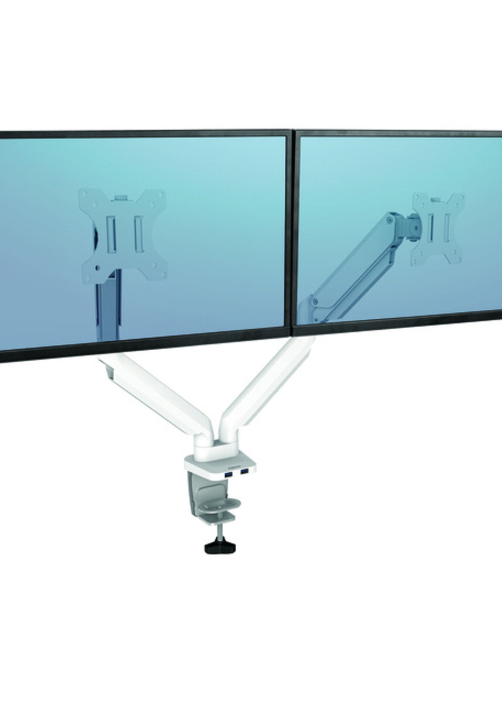 Fellowes Monitorarm Fellowes Platinum Serie Duo wit