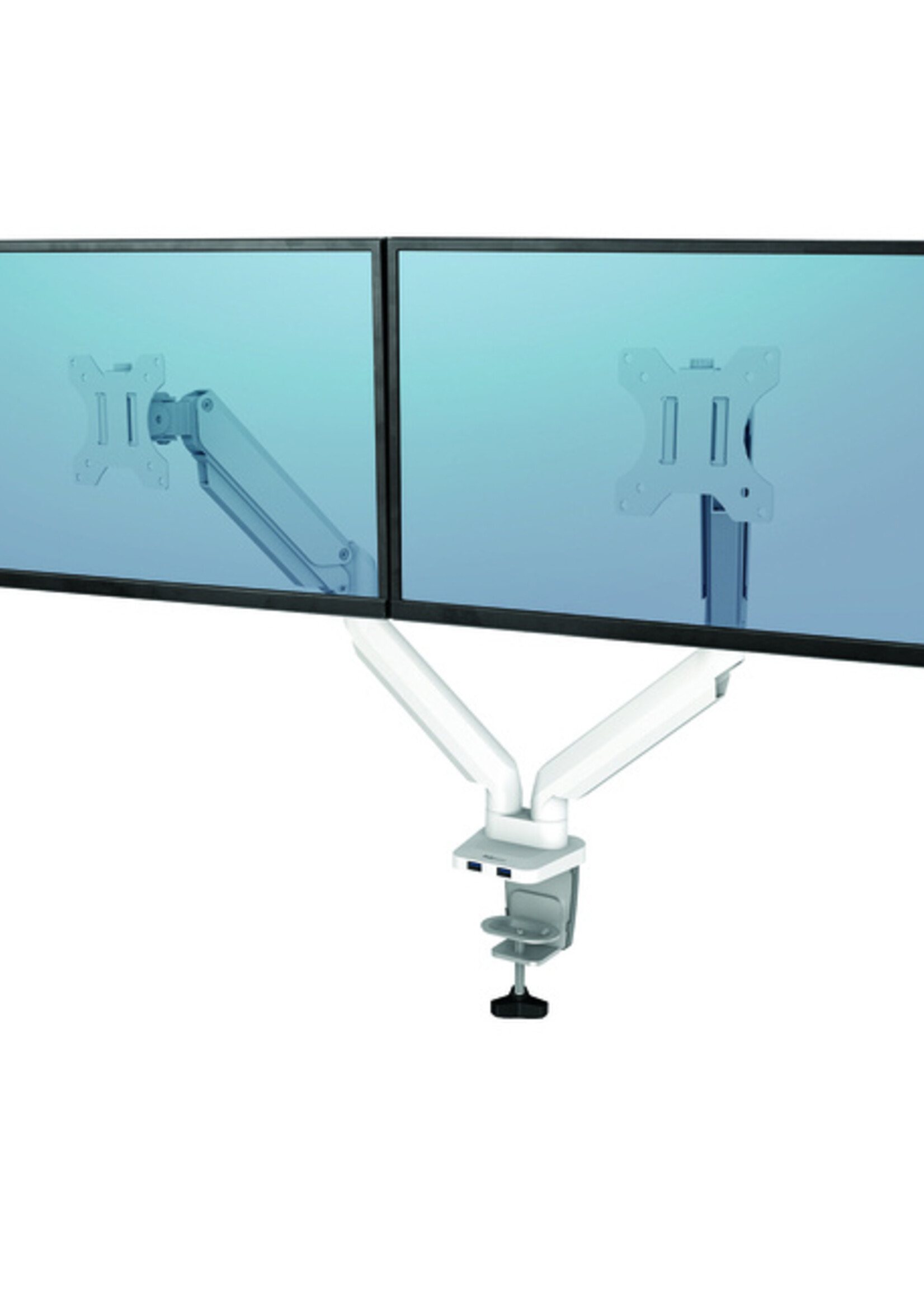 Fellowes Monitorarm Fellowes Platinum Serie Duo wit
