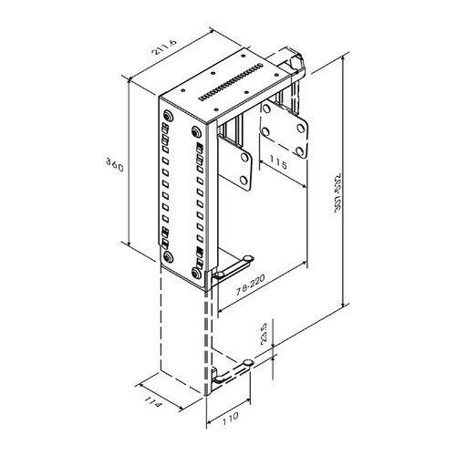 Neomounts by Newstar CPU houder Neomounts D100 30kg zilver