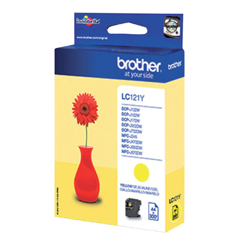Brother Inktcartridge Brother LC-121Y geel
