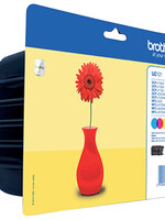Brother Inktcartridge Brother LC-121VALBP zwart + 3 kleuren
