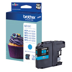 Inktcartridge Brother LC-123C blauw