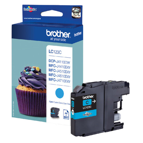 Brother Cartouche d’encre Brother LC-123C bleu