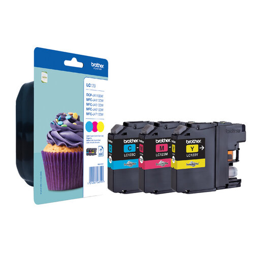 Brother Inktcartridge Brother LC-123RBWBP 3 kleuren