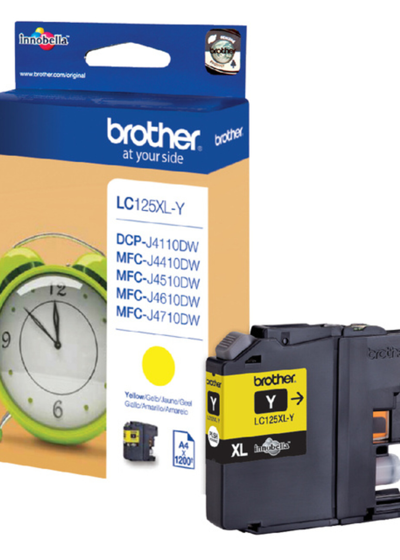 Brother Inktcartridge Brother LC-125XLY geel HC