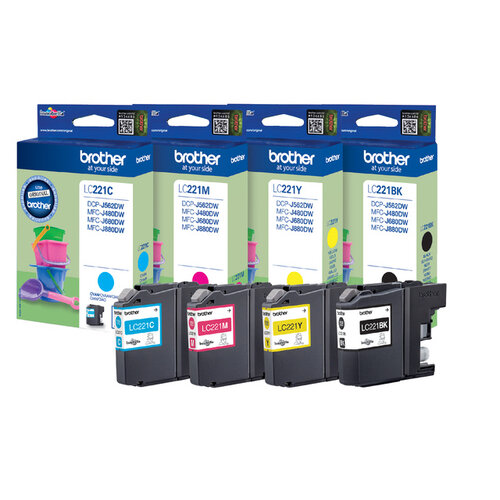 Brother Inktcartridge Brother LC-221 rood