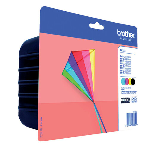 Brother Inktcartridge Brother LC-223VALBP zwart + 3 kleuren