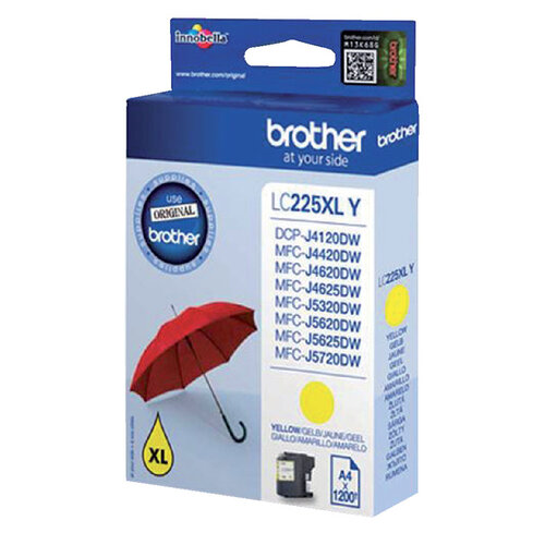 Brother Cartouche d’encre Brother LC-225XLY jaune HC