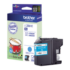 Inktcartridge Brother LC-22U blauw