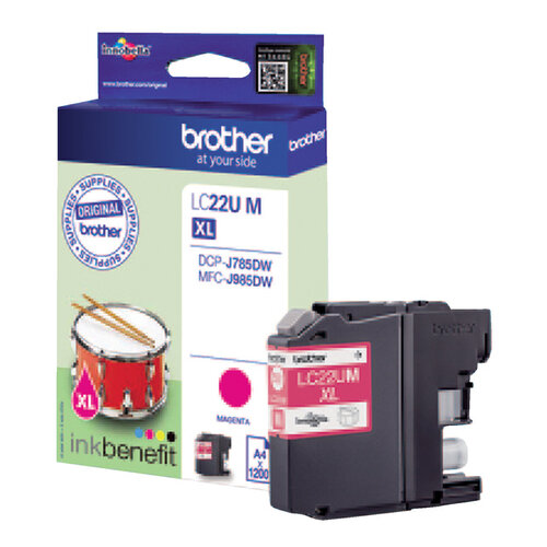 Brother Inktcartridge Brother LC-22U rood