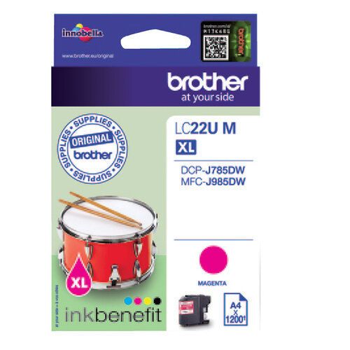 Brother Inktcartridge Brother LC-22U rood