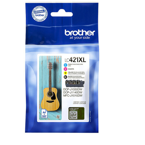 Brother Inktcartridge Brother LC-421XL zwart + 3 kleuren