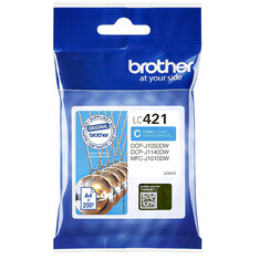 Inktcartridge Brother LC-421 blauw