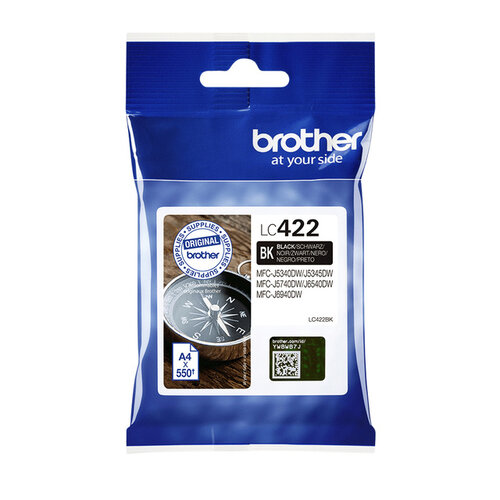 Brother Inktcartridge Brother LC-422BK zwart