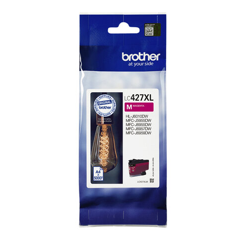 Brother Inktcartridge Brother LC-427XLM rood