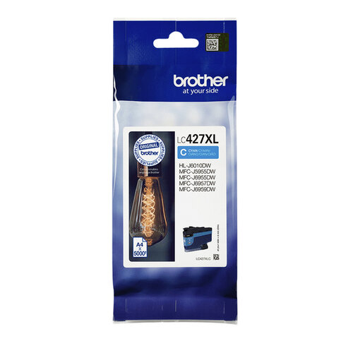 Brother Cartouche d'encre Brother LC-427XLC bleu